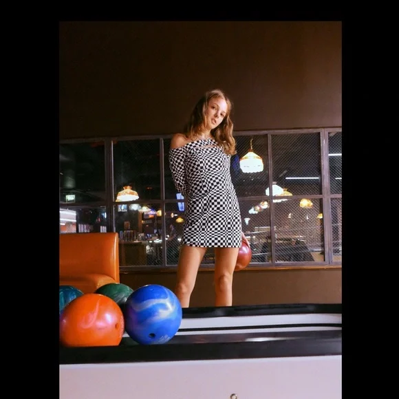 NEW!! Zara black and white plaid dress 👗 - Picture 2 of 13